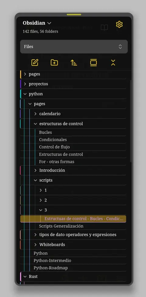 Obsidian Xscriptor Mobile Theme Dark Mode 1