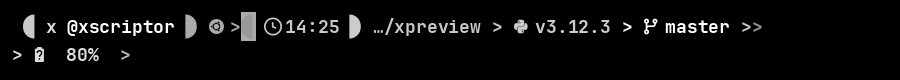 Xscriptor terminal prompt styles
